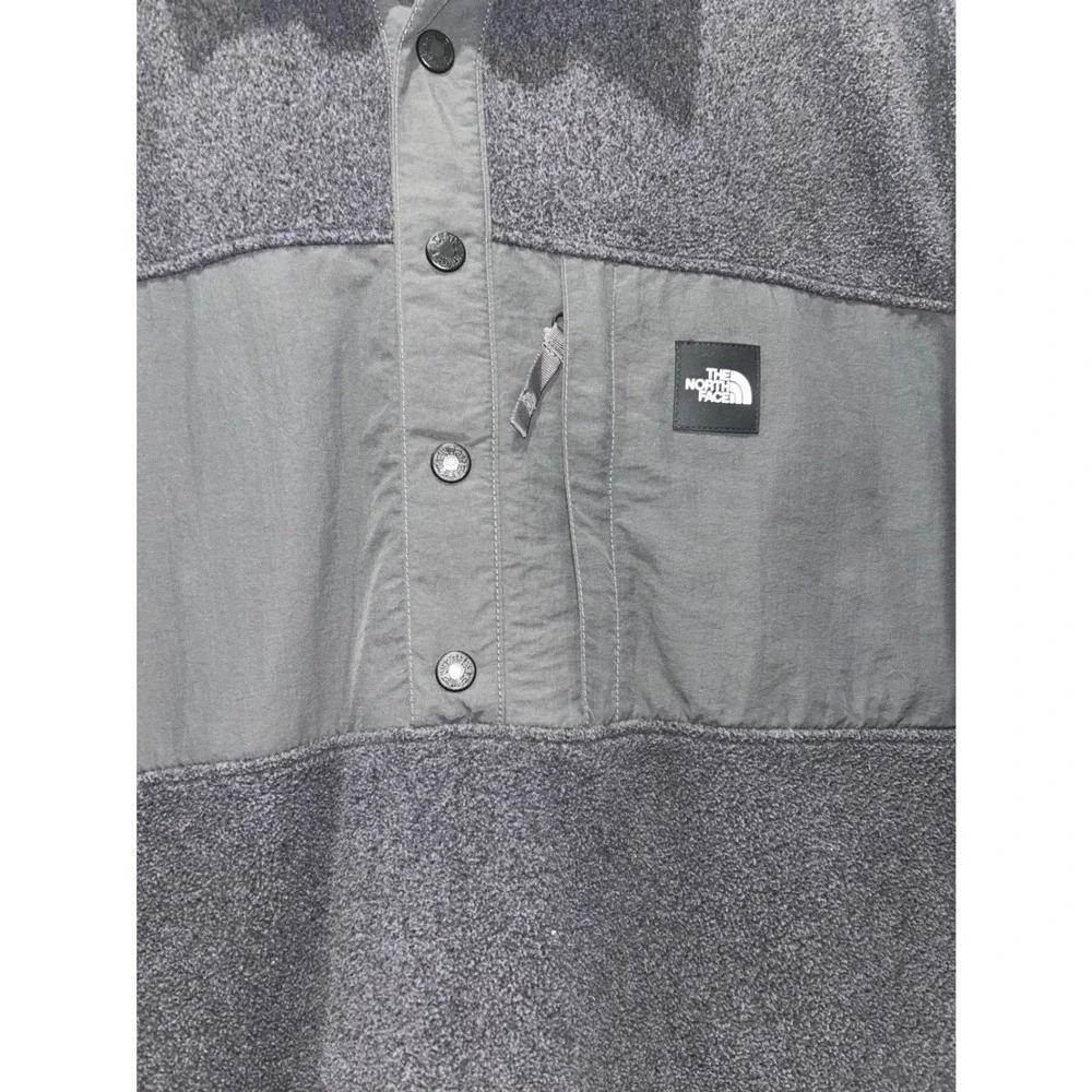 The North Face Mens Fleece Pullover Shirt Jacket Gray‎ Size XL